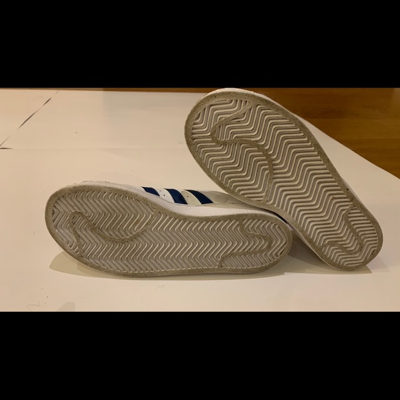 Adidas blue and white sneakers-kids size 3 - Picture 7 of 7